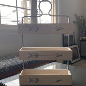 Hanging three tier shelf